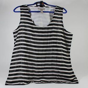 LAST CHANCE Banana Republic Beaded Striped Tank